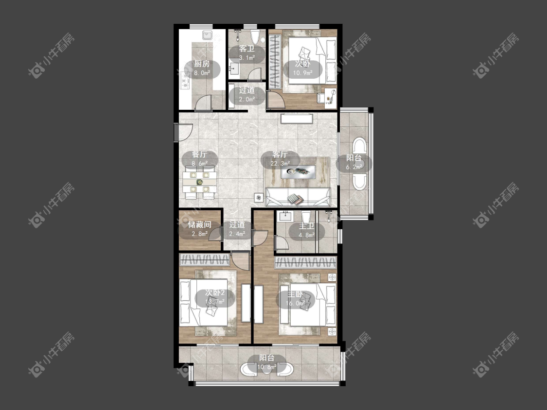 镇江万善上院在售二手房源户型图_小牛看房