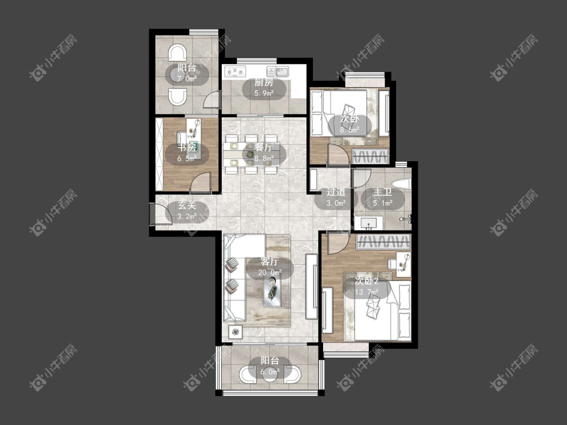 镇江碧桂园在售二手房源户型图_小牛看房