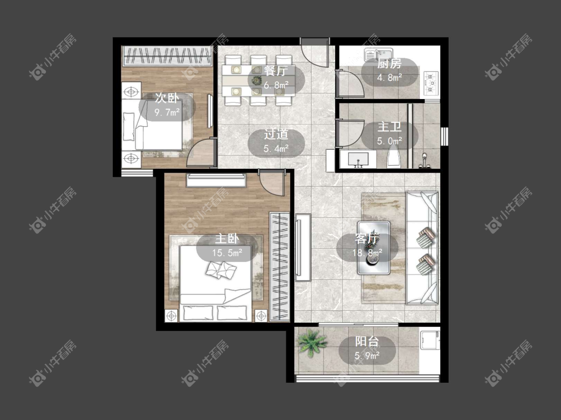 镇江丹金人家在售二手房源户型图_小牛看房