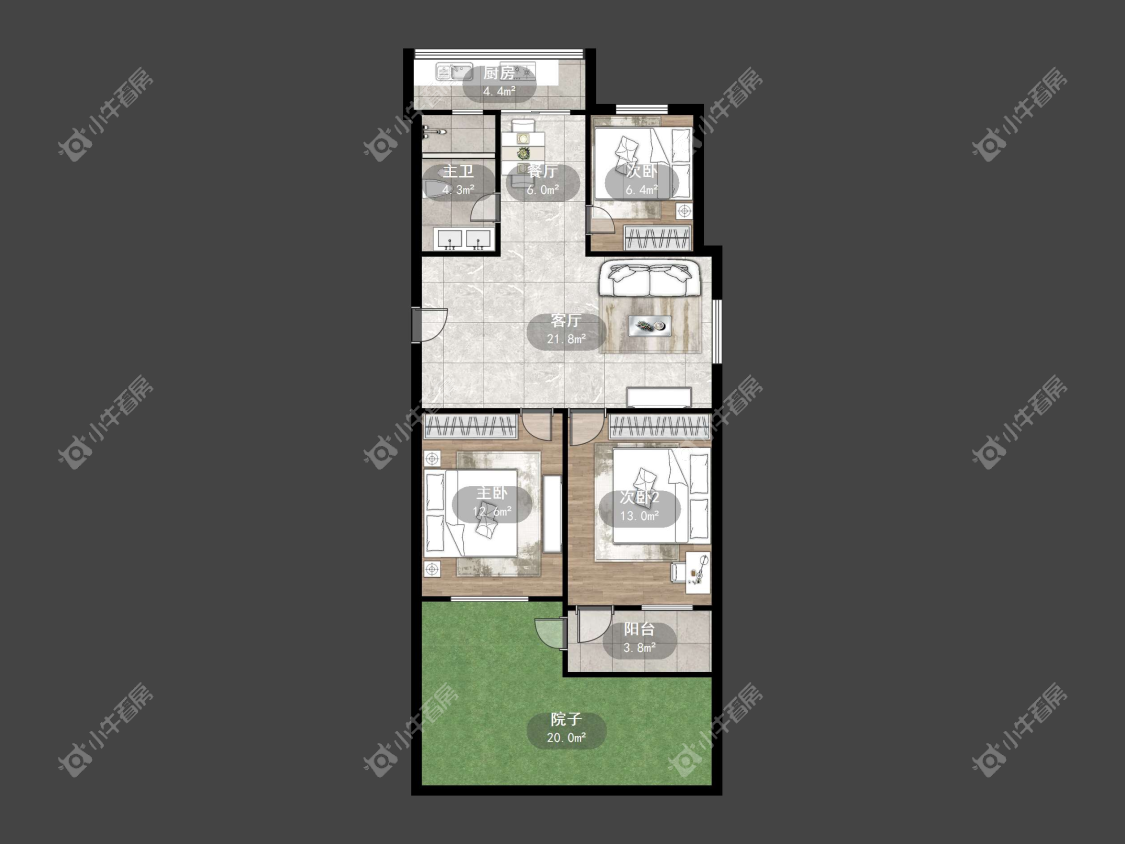 镇江龙凤山庄在售二手房源户型图_小牛看房