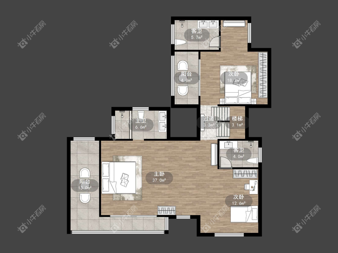 镇江天悦名城在售二手房源户型图_小牛看房