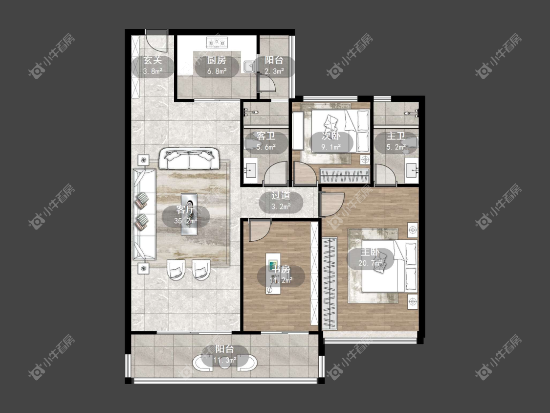 镇江凤熹台在售二手房源户型图_小牛看房