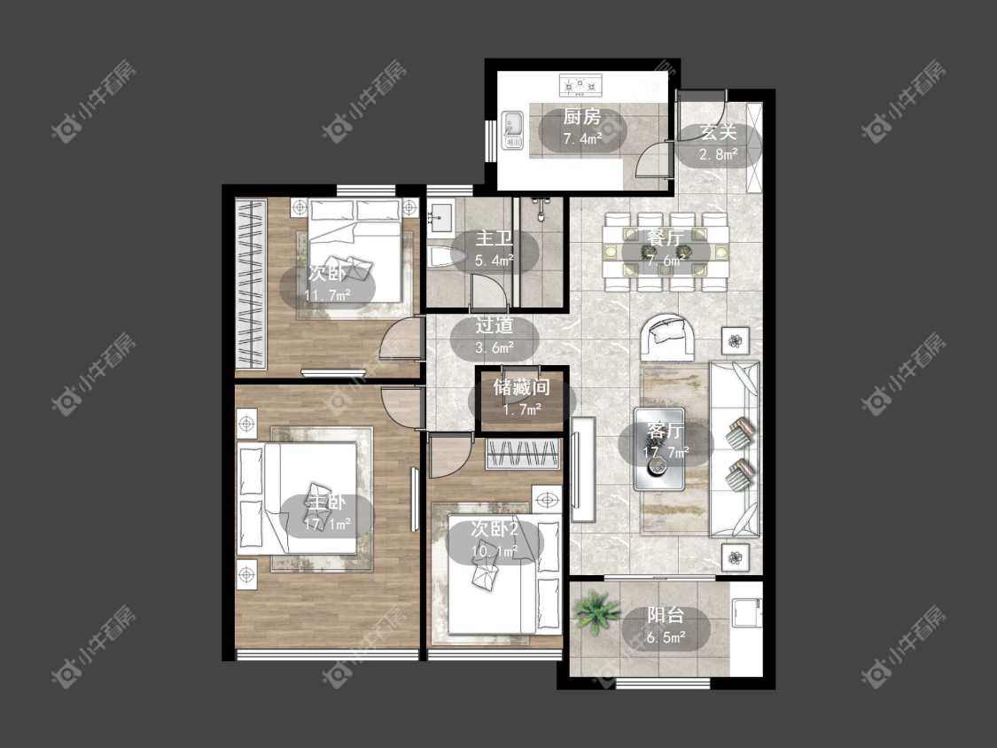 镇江上善雅苑在售二手房源户型图_小牛看房