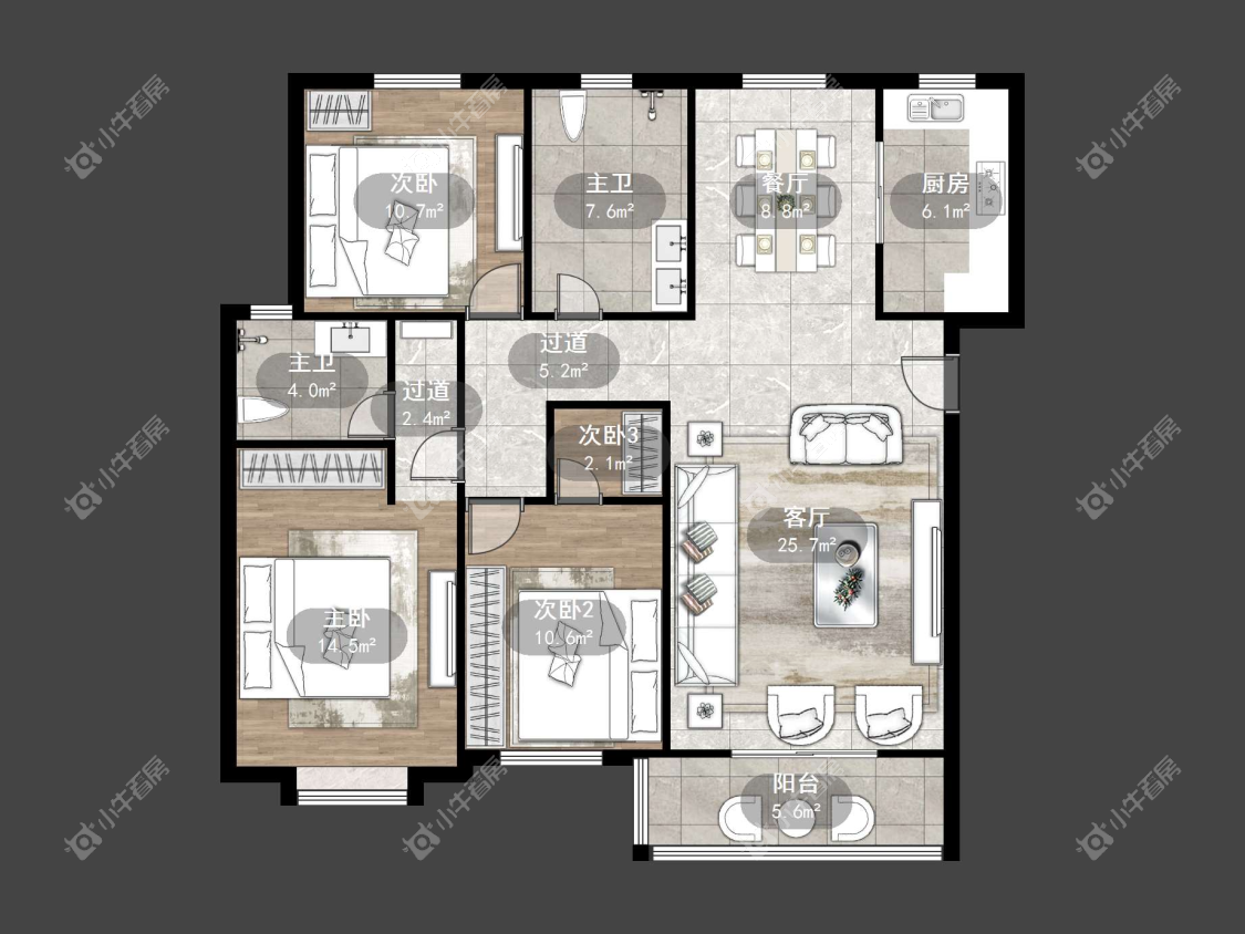 镇江新家园在售二手房源户型图_小牛看房