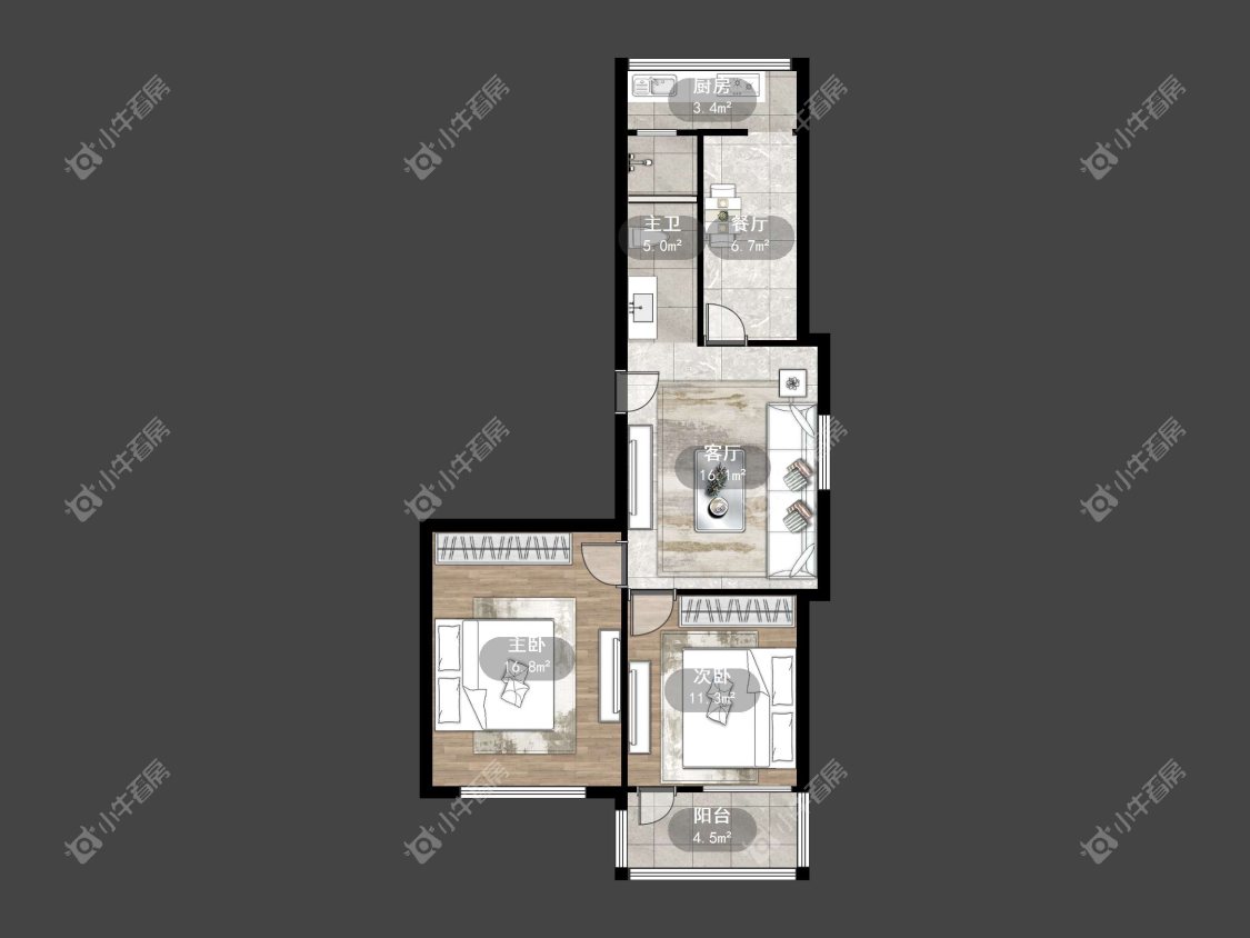 镇江水上新村（丹阳）在售二手房源户型图_小牛看房