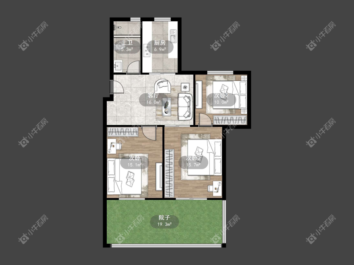 镇江万善园一村在售二手房源户型图_小牛看房