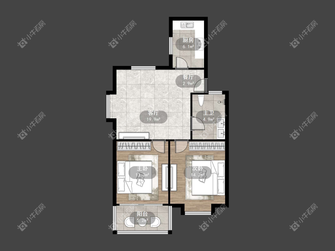 镇江江南嘉园在售二手房源户型图_小牛看房