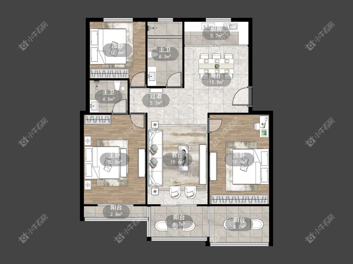 镇江新世纪花园（丹阳）在售二手房源户型图_小牛看房
