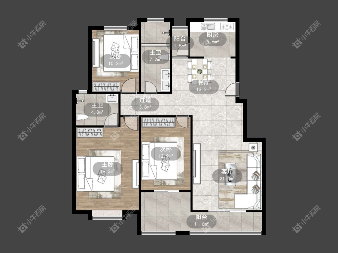 镇江嘉荟新城在售二手房源户型图_小牛看房