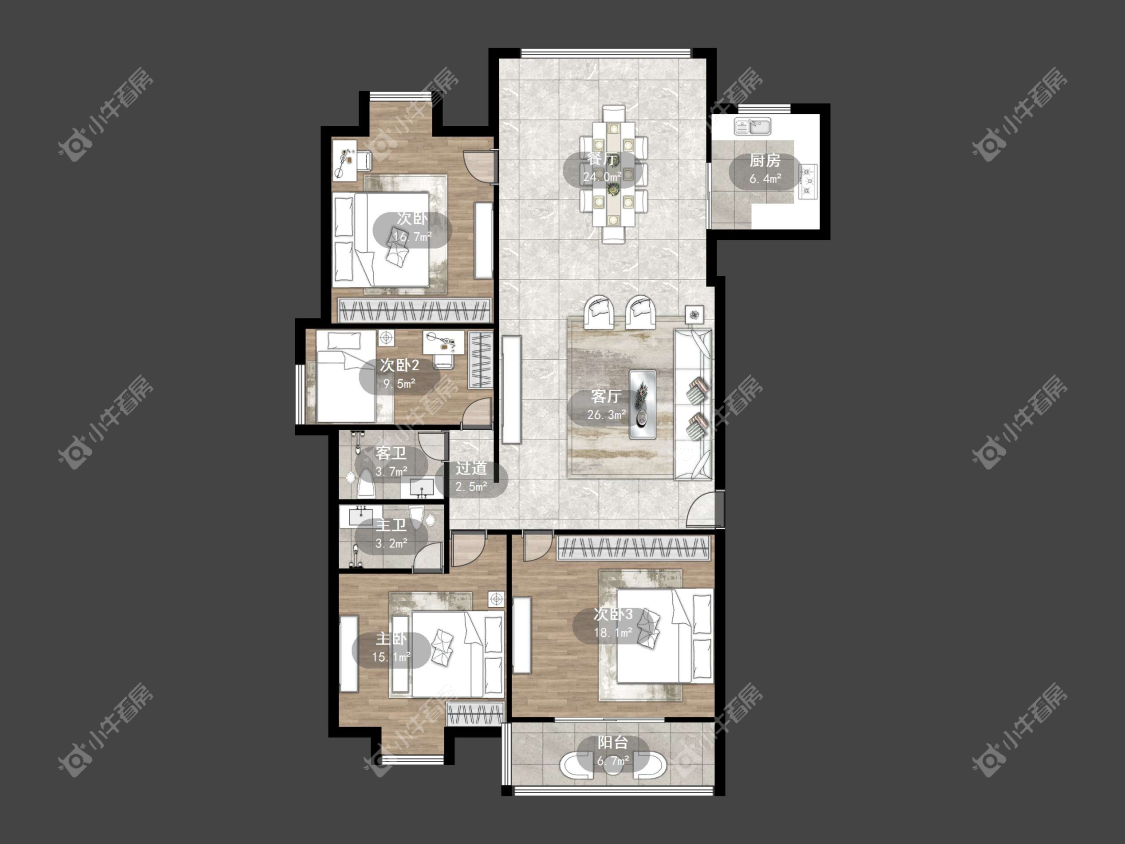 镇江凤翔花园在售二手房源户型图_小牛看房