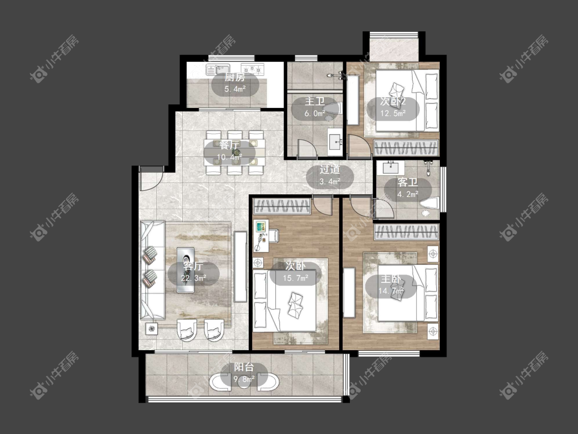 镇江东方商城在售二手房源户型图_小牛看房