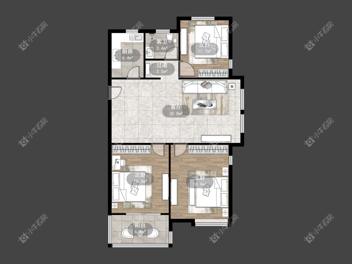 镇江滨河凤凰城在售二手房源户型图_小牛看房