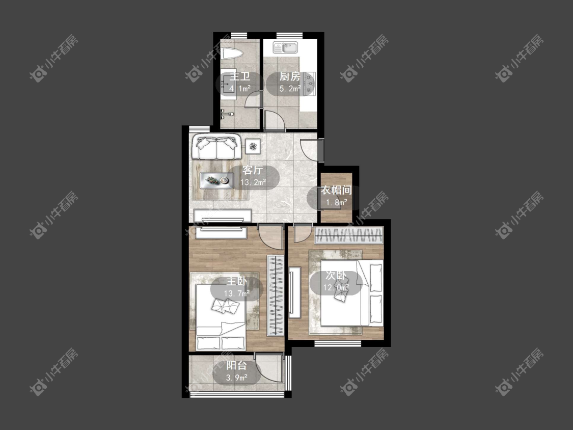 镇江太阳城小区在售二手房源户型图_小牛看房