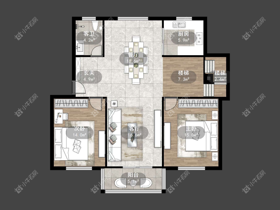 镇江丹金家园在售二手房源户型图_小牛看房