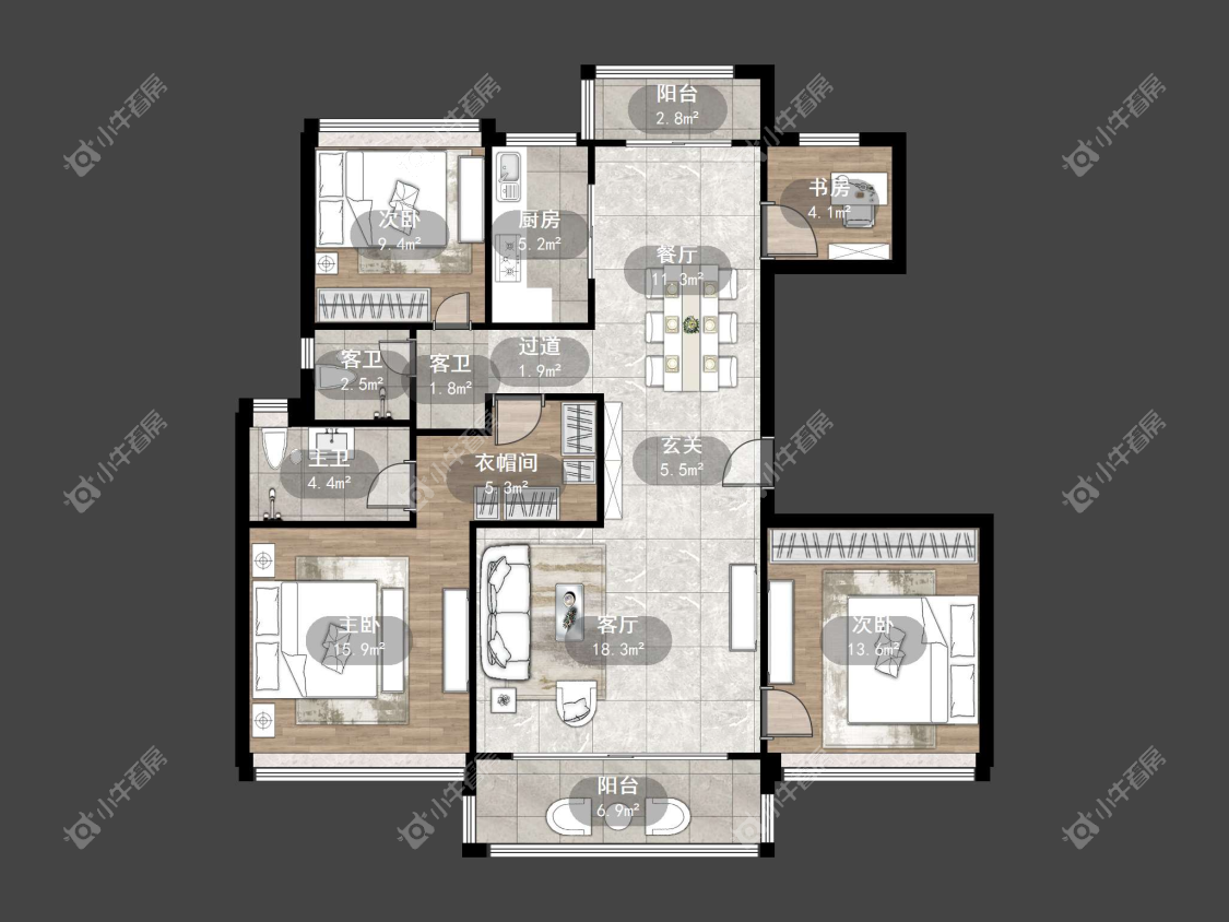 镇江碧桂园樾府在售二手房源户型图_小牛看房