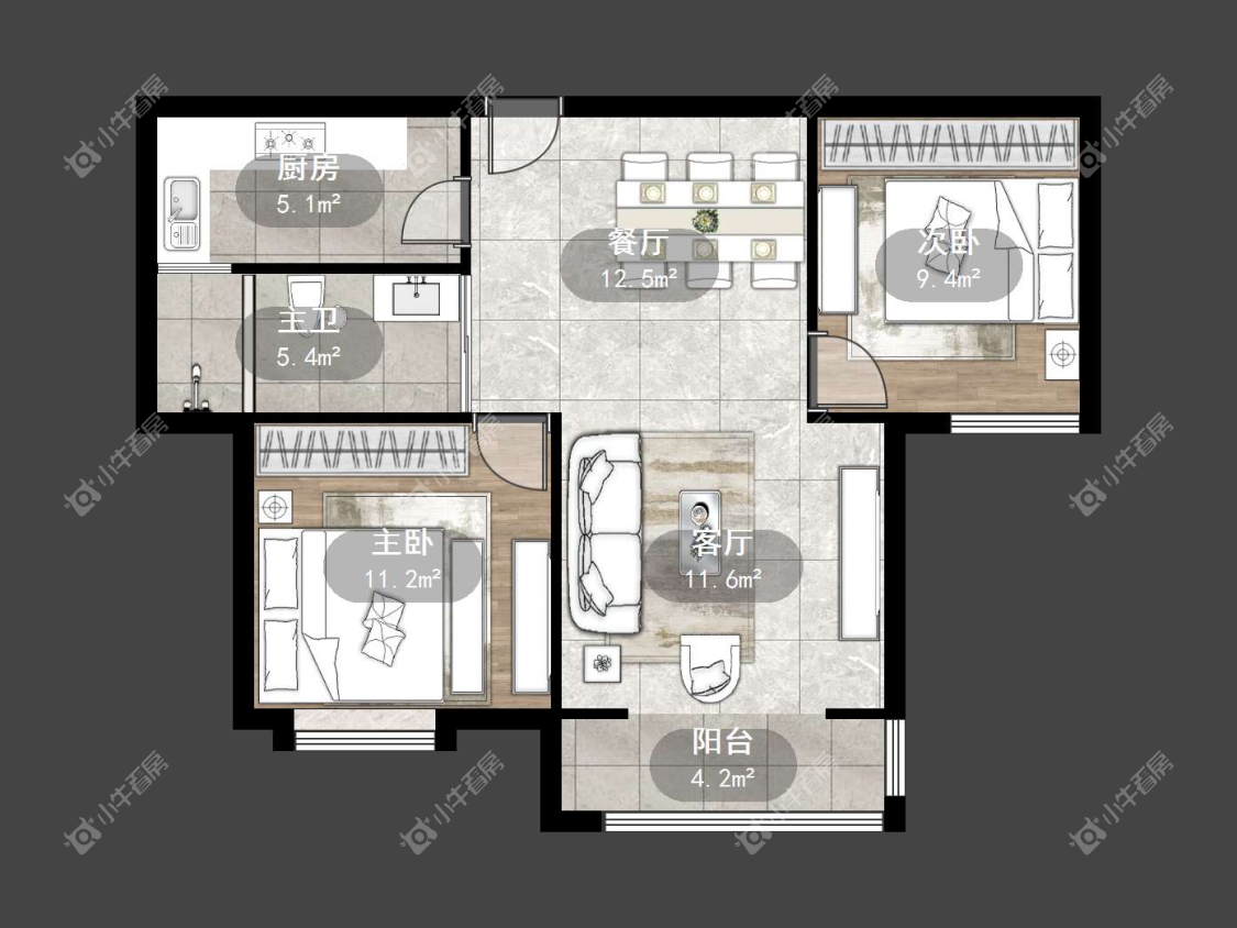 镇江天悦名城在售二手房源户型图_小牛看房