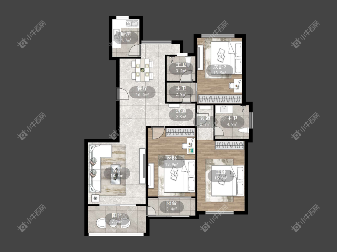 镇江御珑湾(丹阳)在售二手房源户型图_小牛看房
