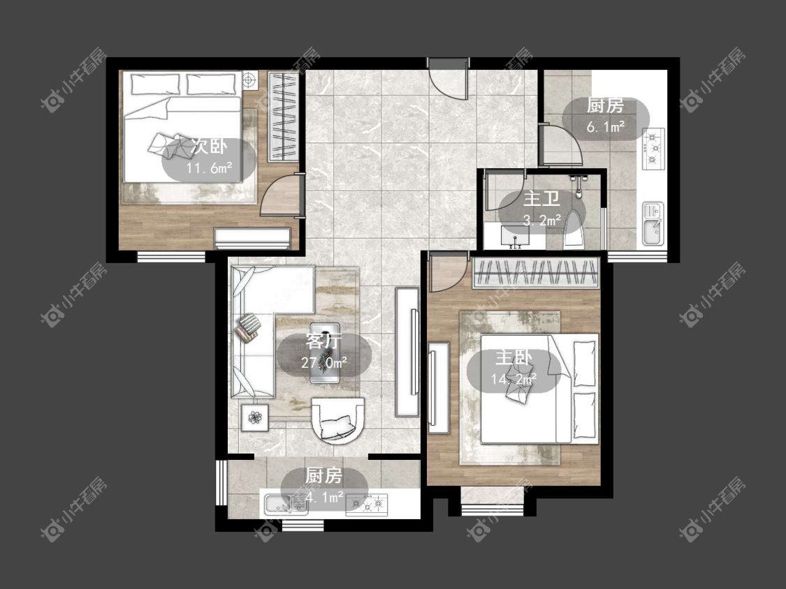 镇江华都锦城在售二手房源户型图_小牛看房