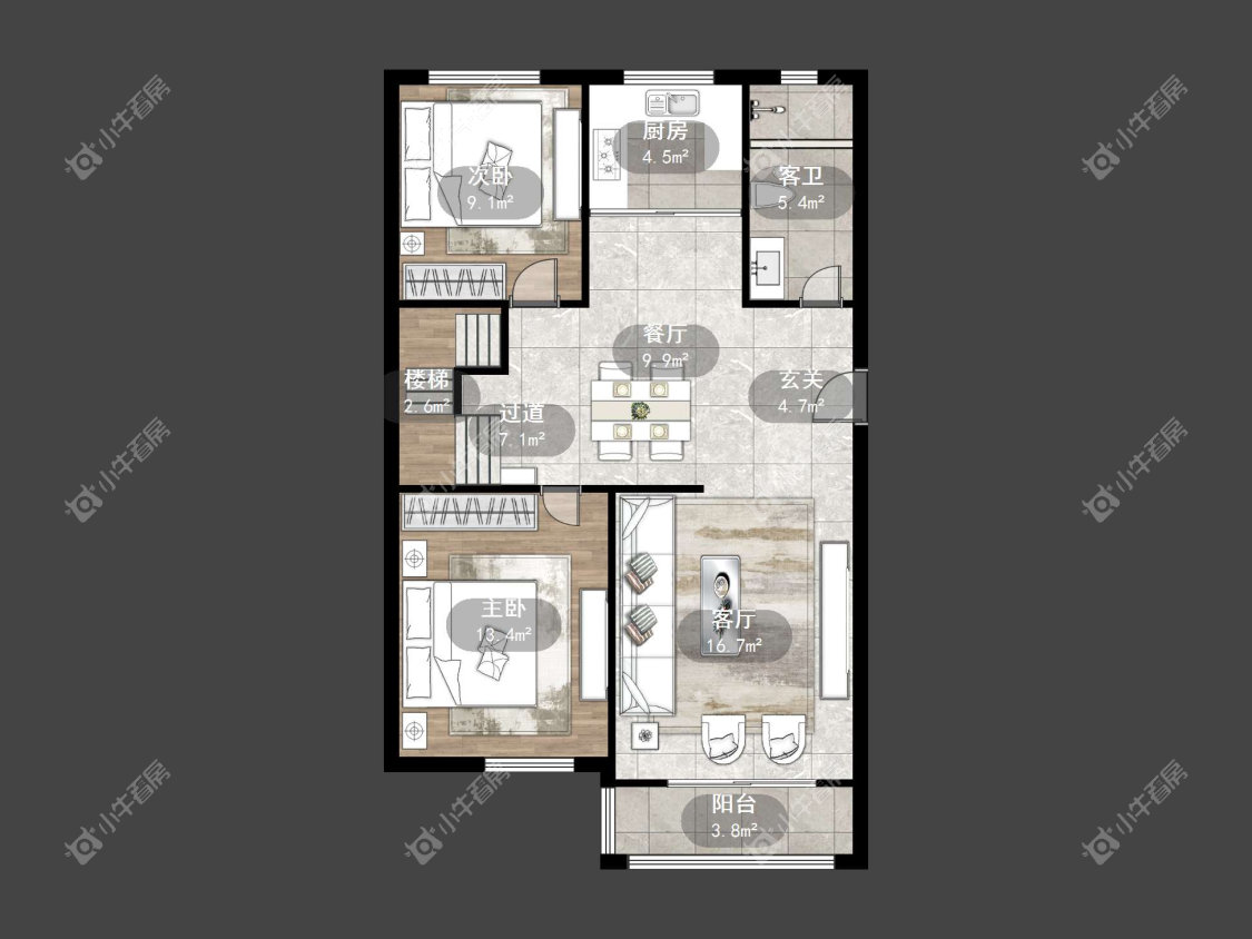 镇江府前星座在售二手房源户型图_小牛看房