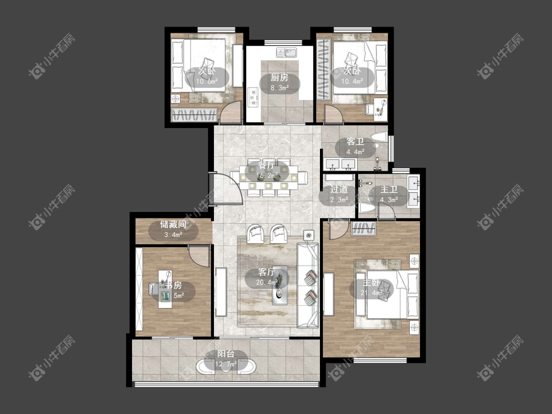 镇江中南熙悦城中南二期在售二手房源户型图_小牛看房
