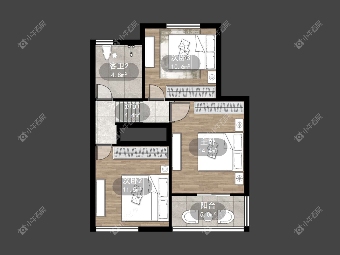 镇江豪门兰庭在售二手房源户型图_小牛看房