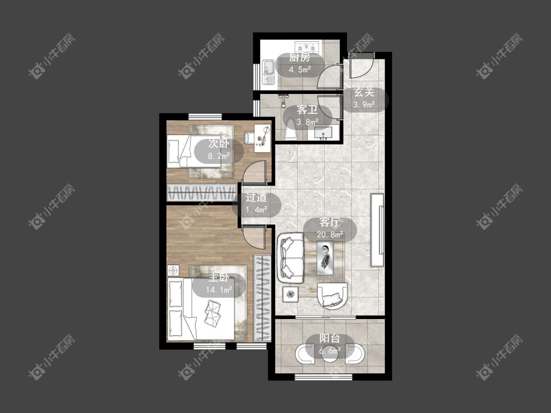 镇江上善雅苑在售二手房源户型图_小牛看房