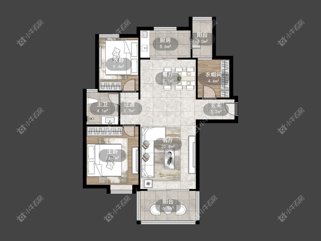 镇江碧桂园在售二手房源户型图_小牛看房