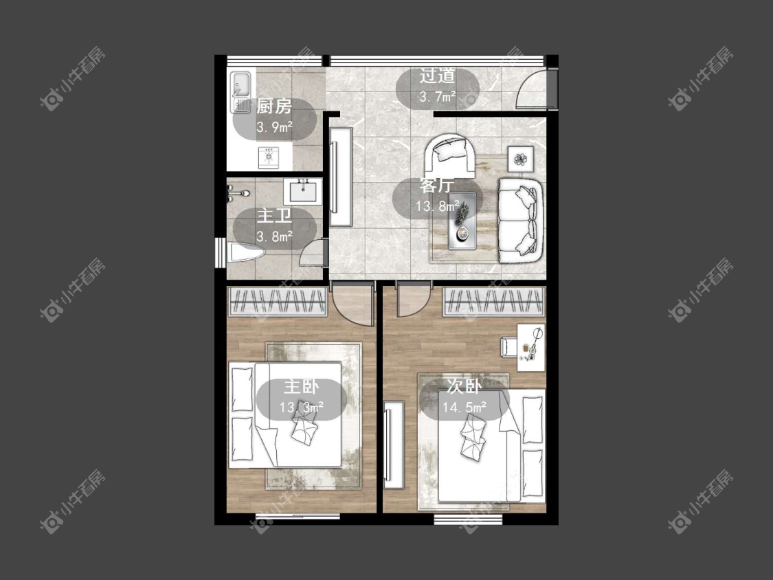 镇江河滨新村（丹阳）在售二手房源户型图_小牛看房