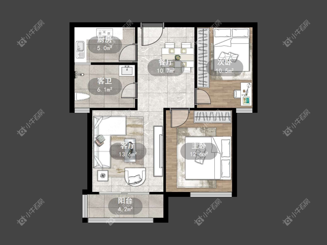 镇江众悦华城在售二手房源户型图_小牛看房
