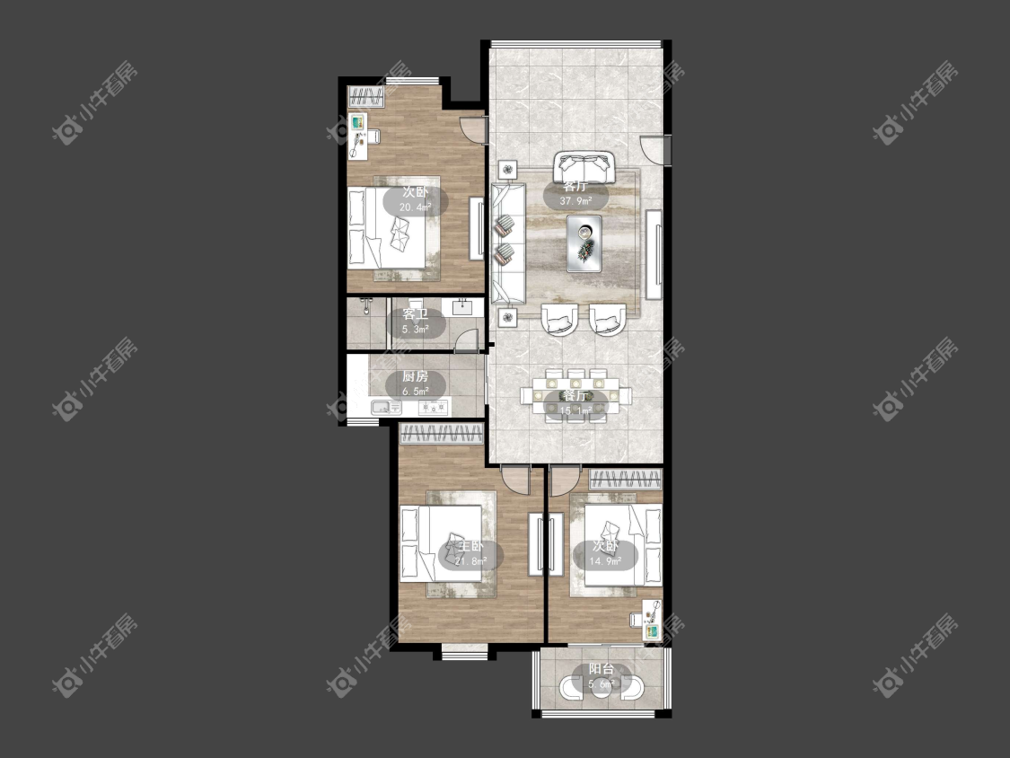 镇江凤翔花园在售二手房源户型图_小牛看房