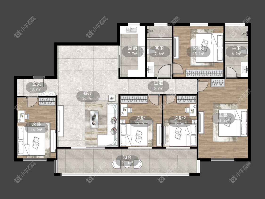 镇江天怡天瑞宸在售二手房源户型图_小牛看房