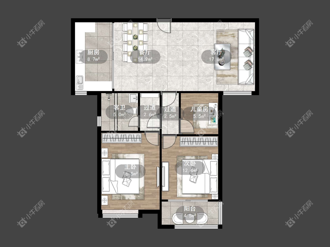 镇江欧洲城在售二手房源户型图_小牛看房