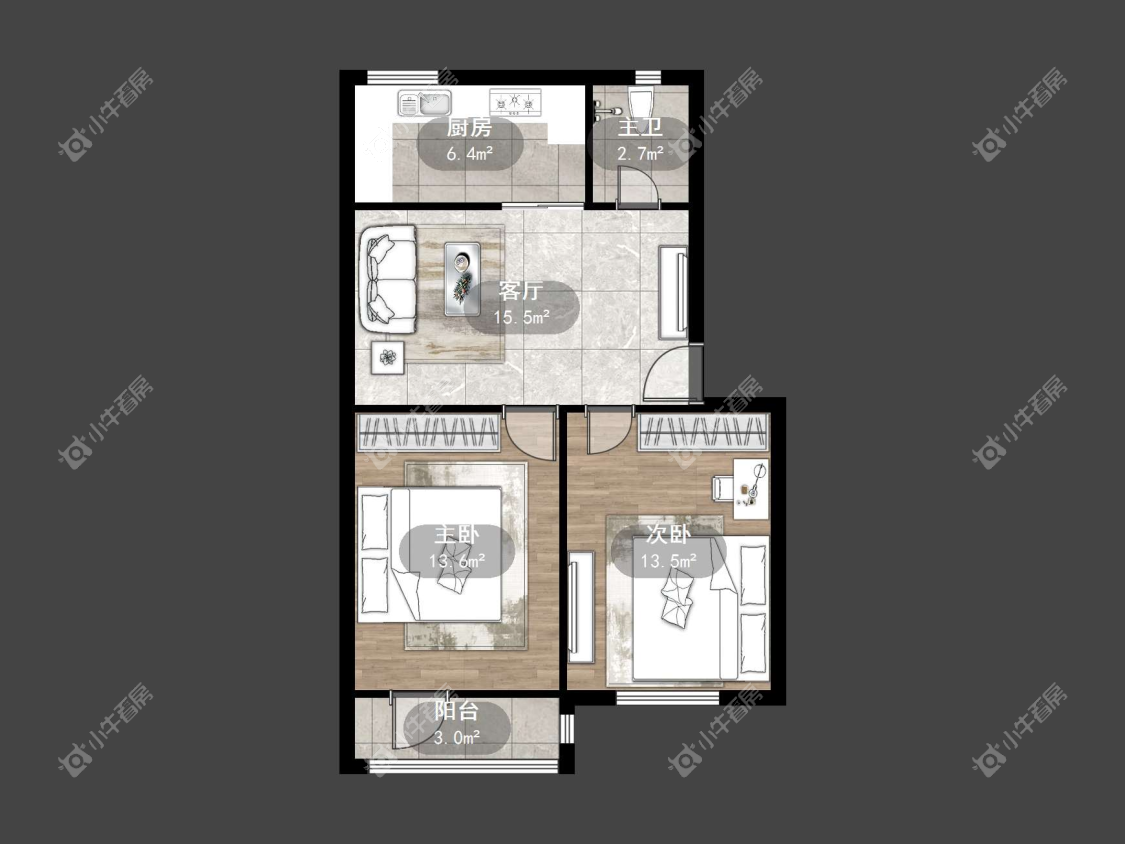 镇江化肥小区在售二手房源户型图_小牛看房