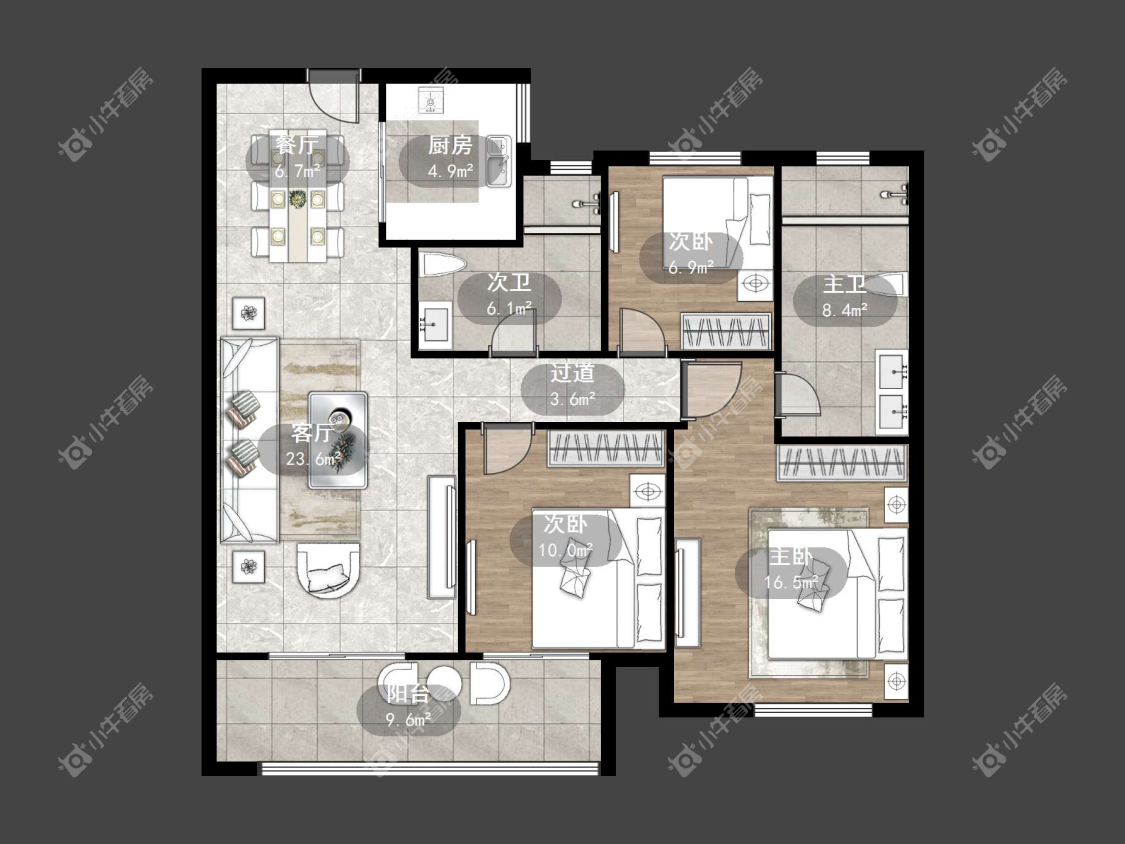 镇江中南熙悦城中南二期在售二手房源户型图_小牛看房