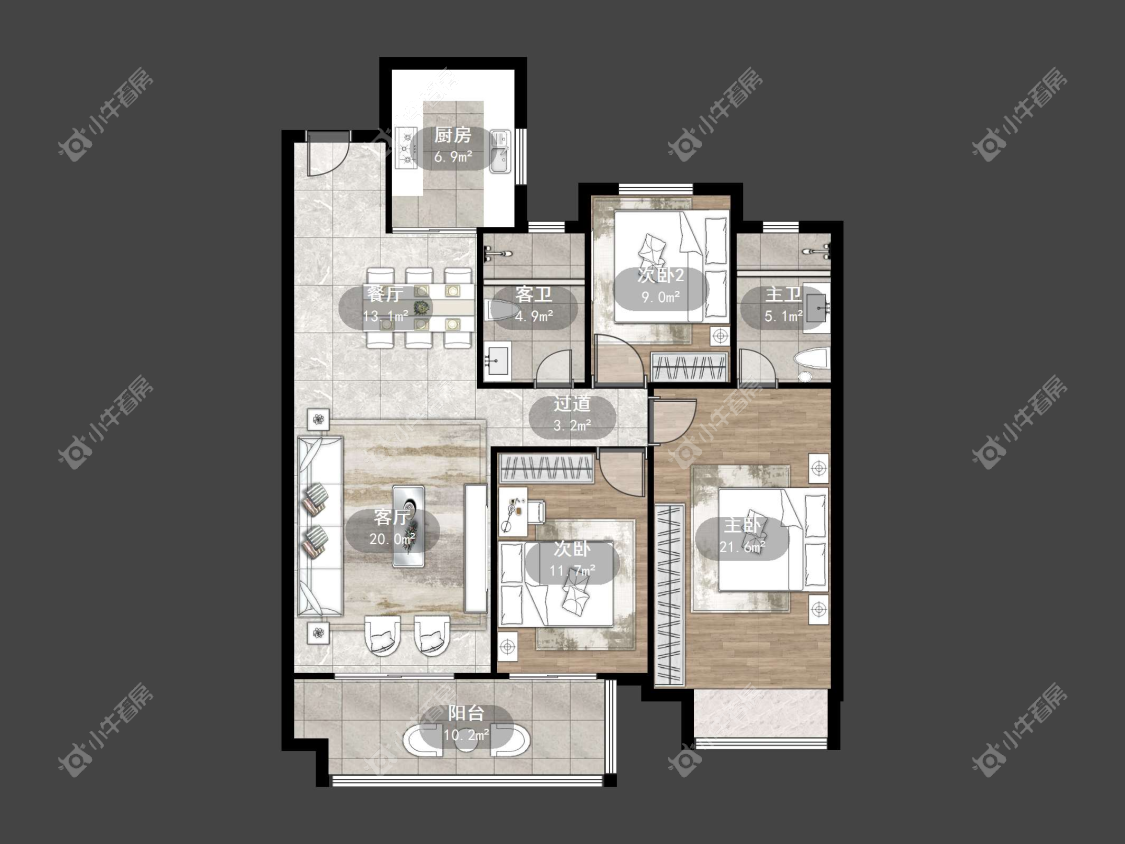 镇江万善上院在售二手房源户型图_小牛看房