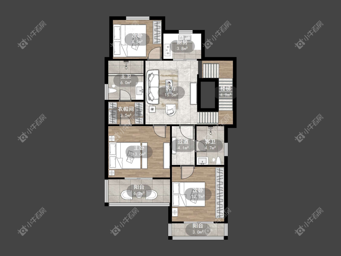 镇江吾悦华府（丹阳）在售二手房源户型图_小牛看房