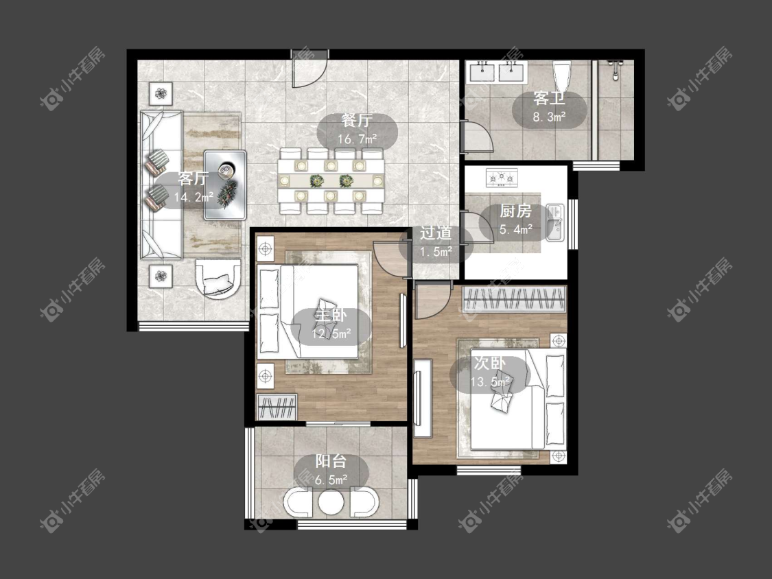 镇江东南新城在售二手房源户型图_小牛看房