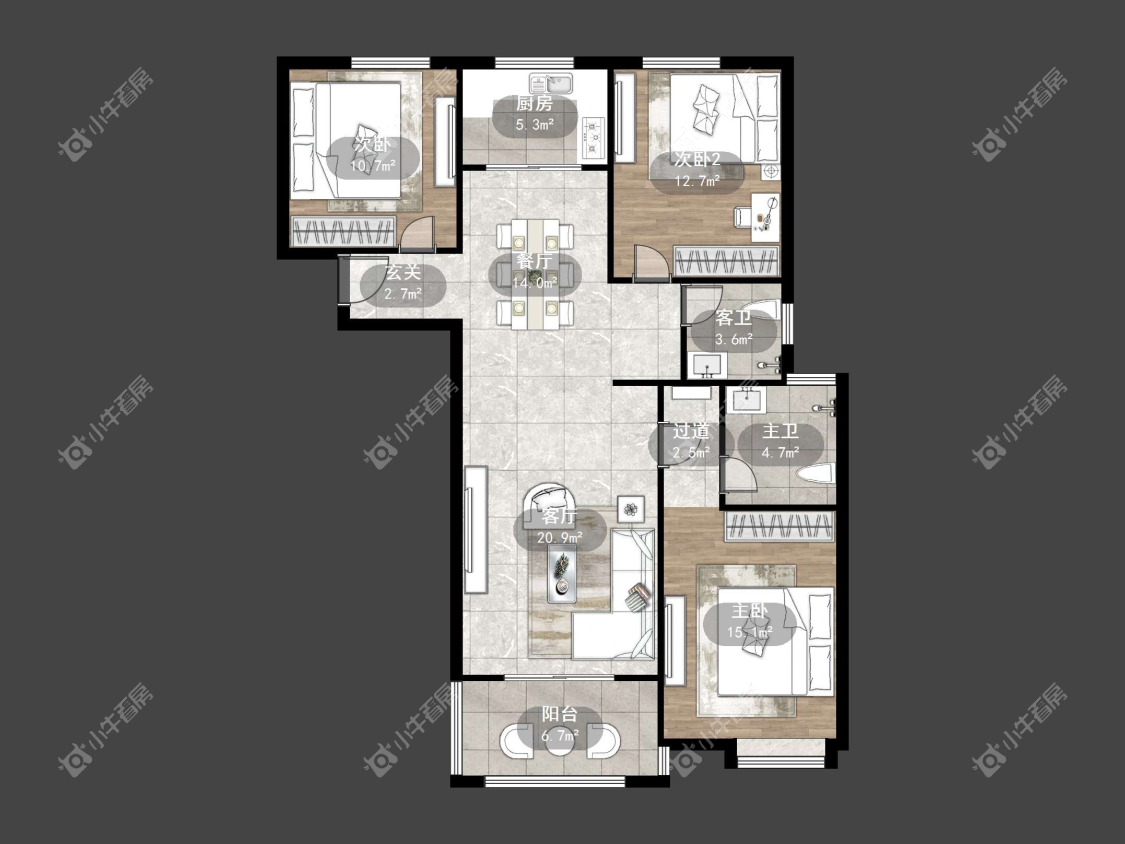 镇江紫竹园在售二手房源户型图_小牛看房