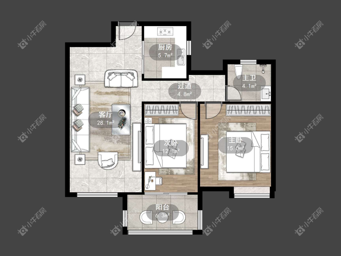 镇江国信宜和在售二手房源户型图_小牛看房