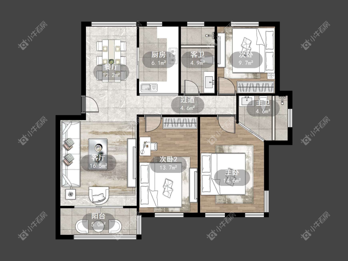 镇江缇香花园二期在售二手房源户型图_小牛看房