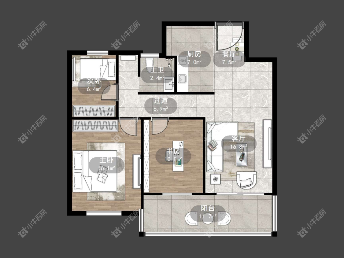 镇江九珑苑在售二手房源户型图_小牛看房