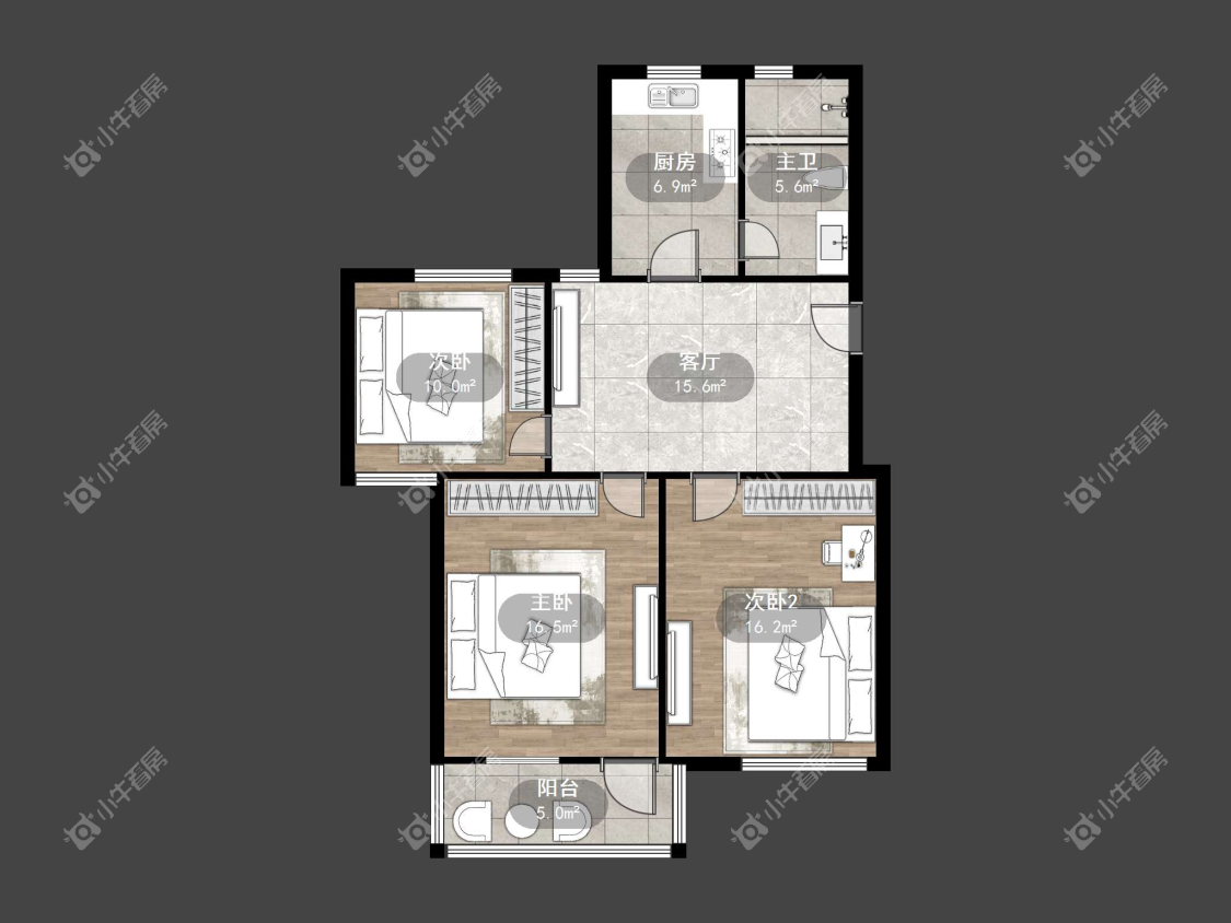 镇江万善园一村在售二手房源户型图_小牛看房