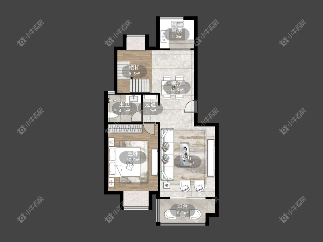 镇江江南人家在售二手房源户型图_小牛看房