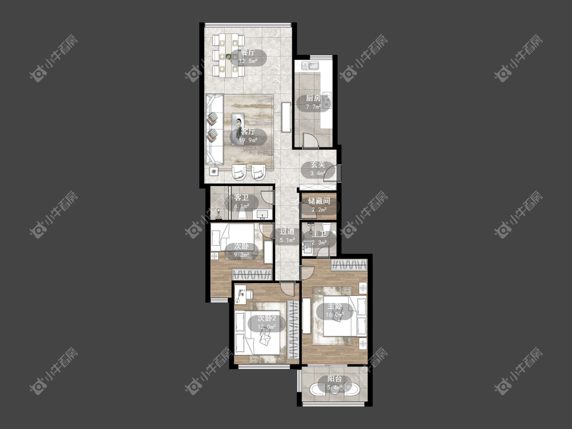 镇江凤翔花园在售二手房源户型图_小牛看房