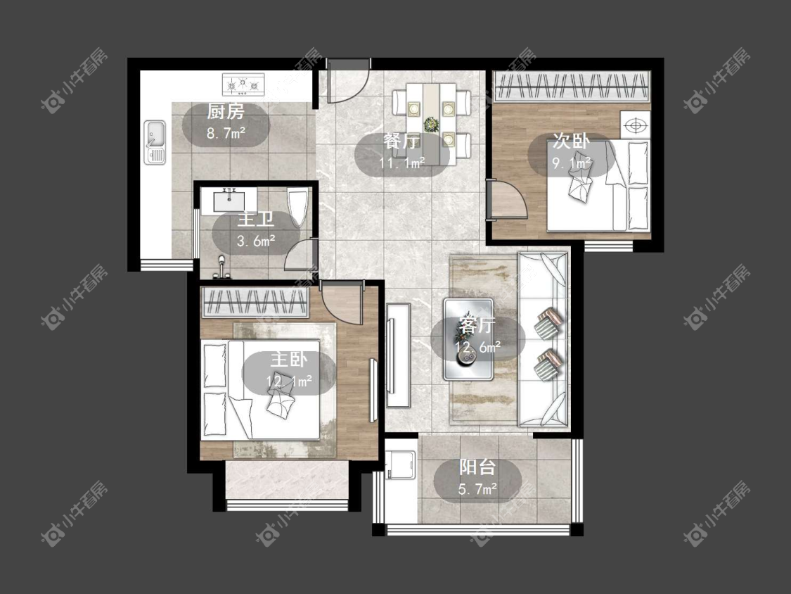 镇江东方盛世在售二手房源户型图_小牛看房