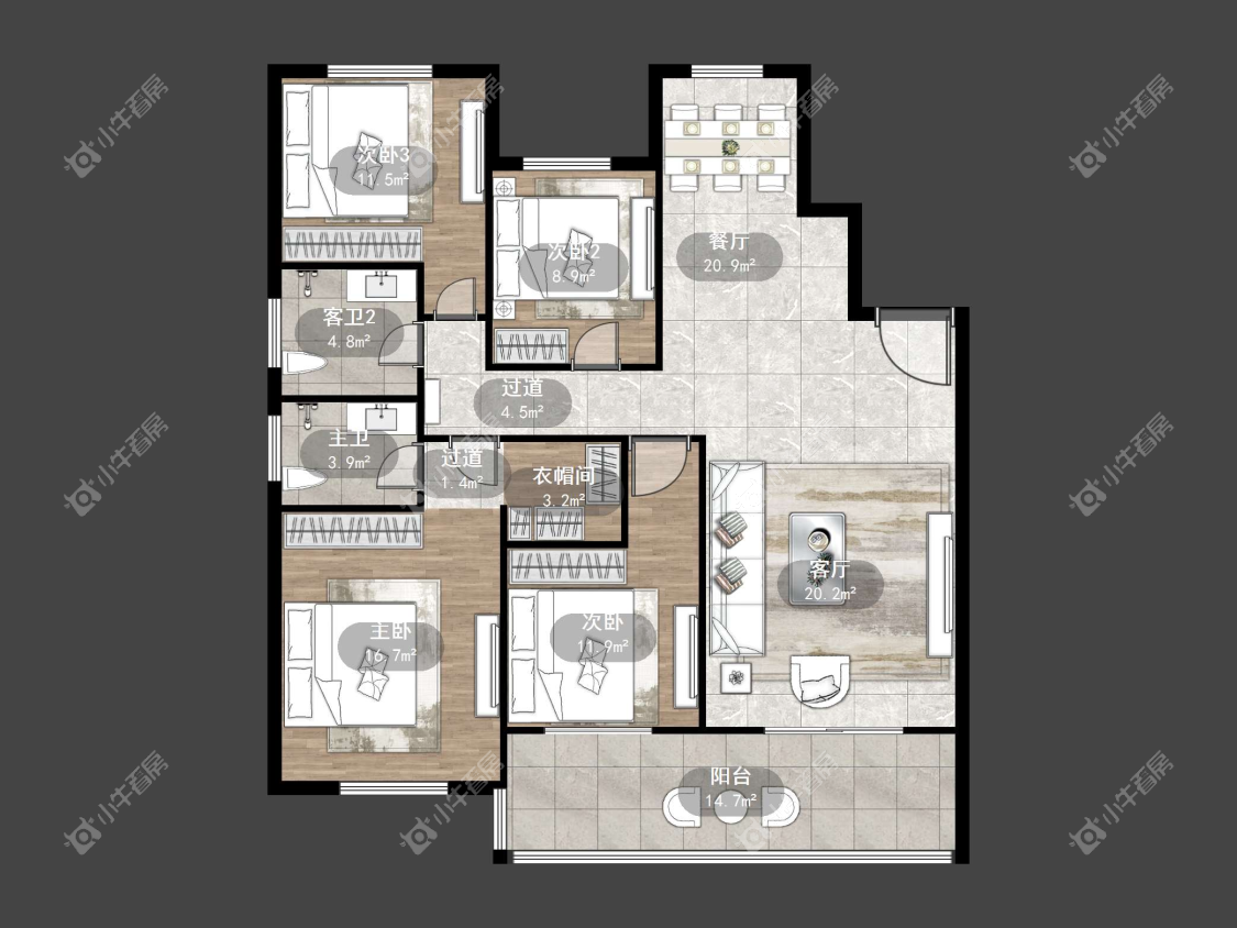 镇江天怡紫宸在售二手房源户型图_小牛看房