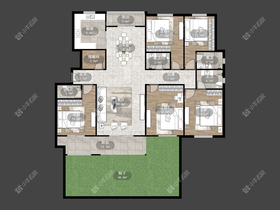 镇江和园在售二手房源户型图_小牛看房