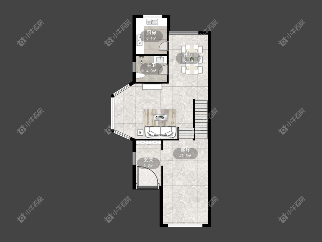 镇江豪门兰庭在售二手房源户型图_小牛看房