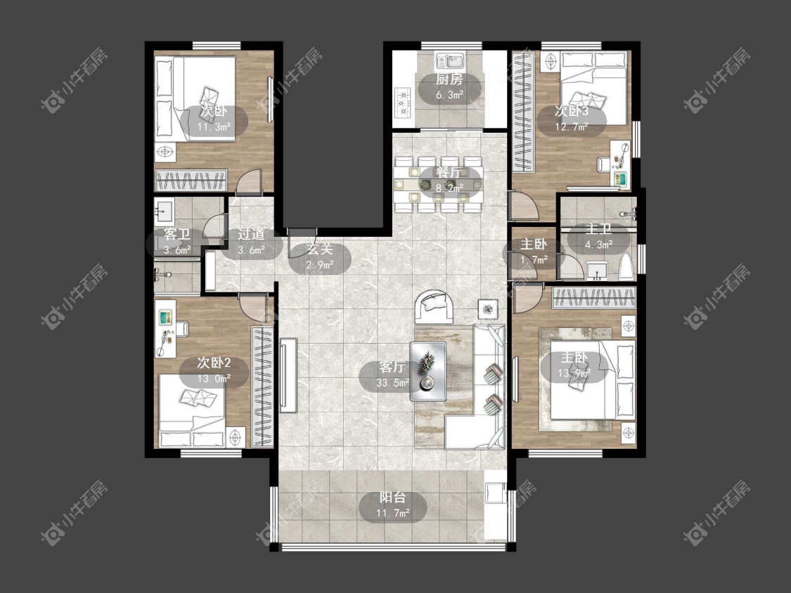镇江百合苑在售二手房源户型图_小牛看房
