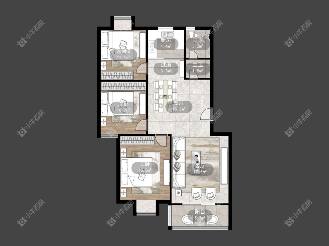 镇江学仕苑在售二手房源户型图_小牛看房